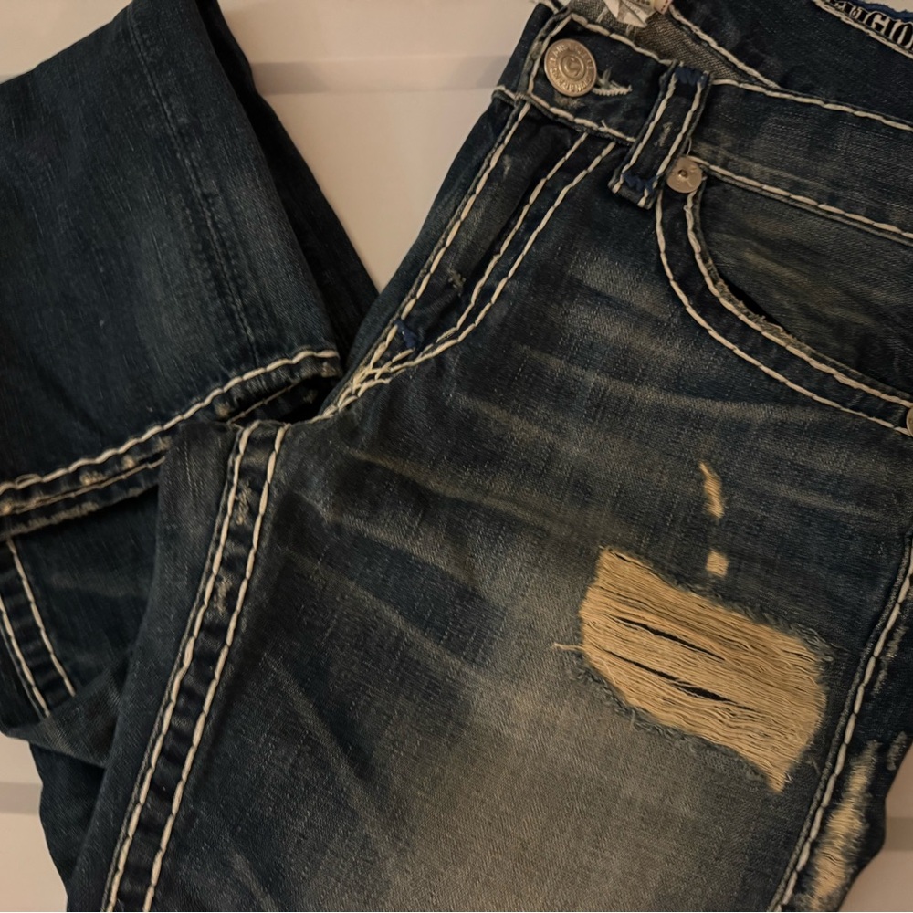 True Religion Distressed Denim Jeans 32